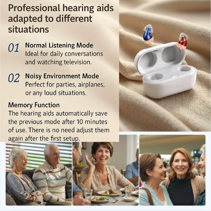 Sense – The discreet hearing aid that changes everyday life.